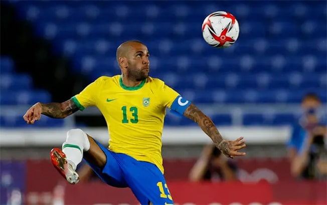 image Alves, 39, makes Brazil World Cup squad, Firmino left out