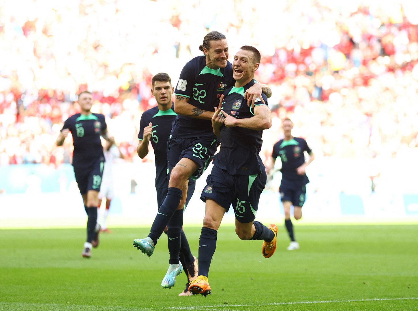 image Australia edge Tunisia to end 12-year wait for a win at World Cup