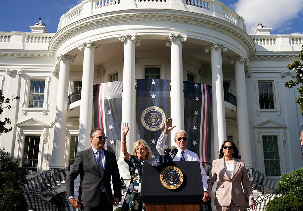 file photo: u.s. president biden hosts celebration of the "inflation reduction act of 2022" at the white house in washington