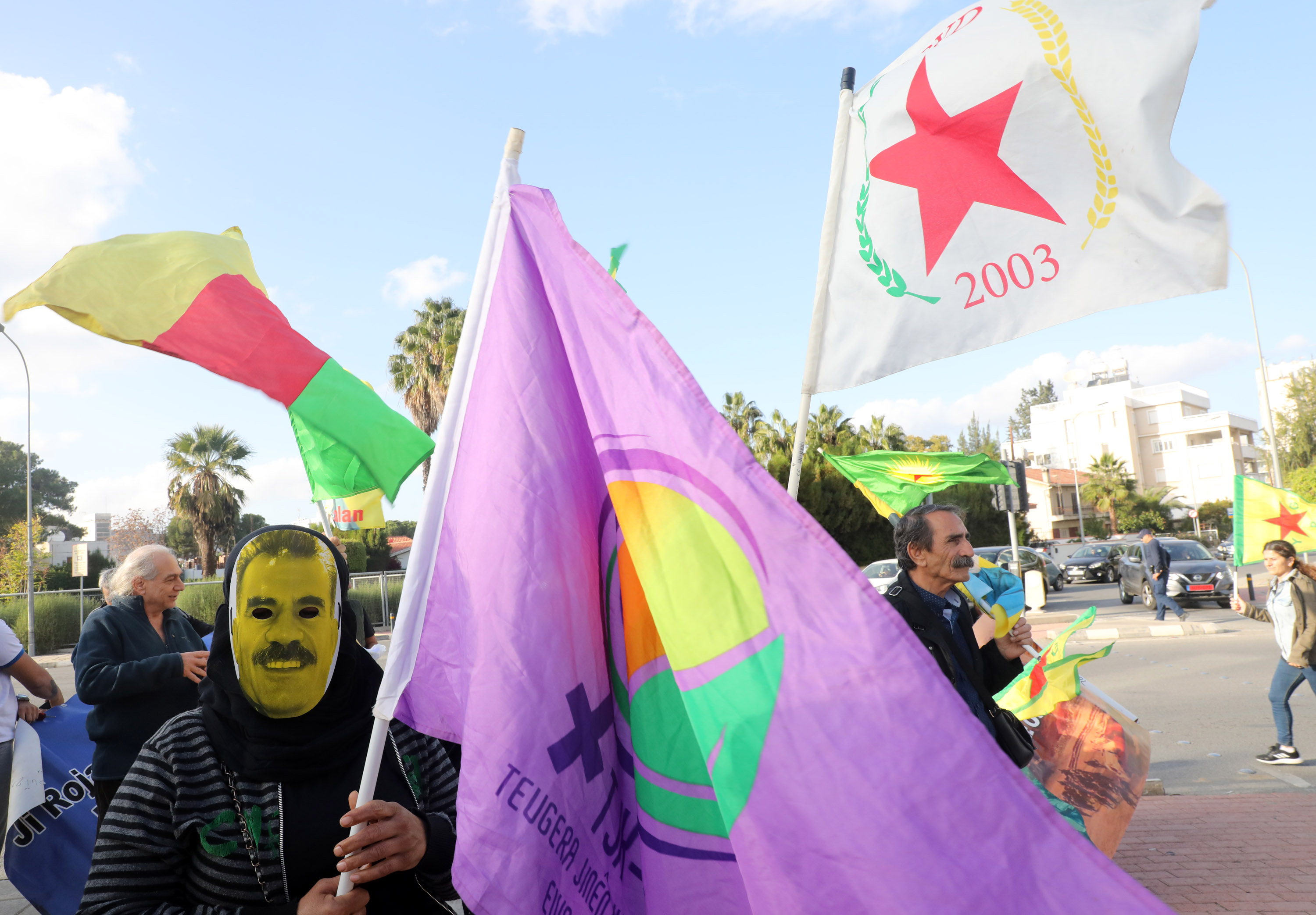 image Kurds stage protest over Turkey attacks