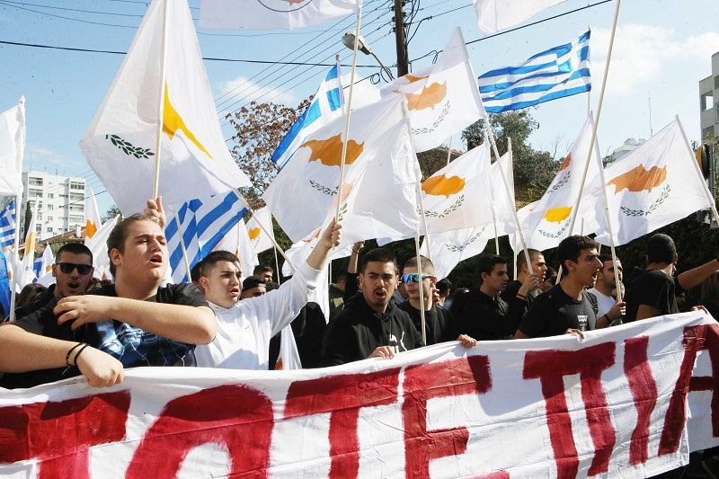 image Cyprus students protest against ‘imperialist’ US and Nato  