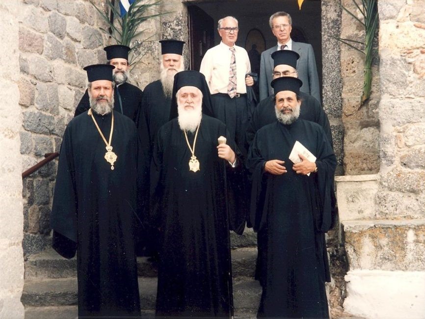 with archbishop chrysostomos i when he was bishop of paphos