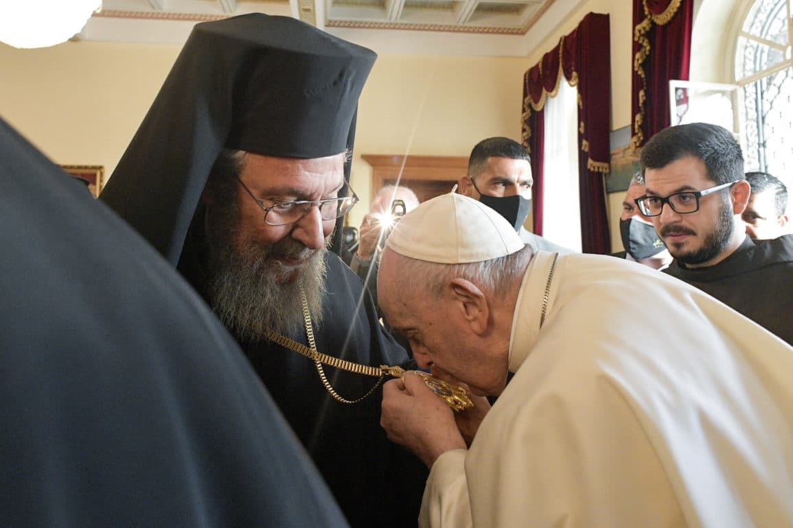 with the pope