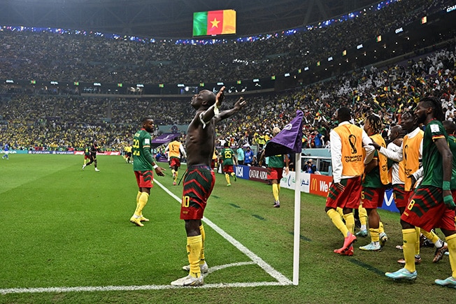 image Cameroon beat Brazil but bow out of World Cup
