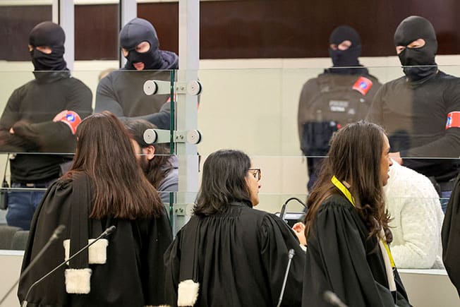 image Emotions run high as Brussels bombing trial opens