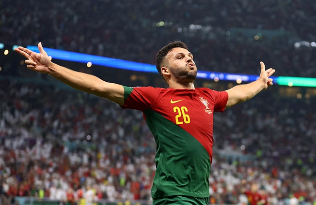 image Portugal power into last eight with 6-1 demolition of Switzerland