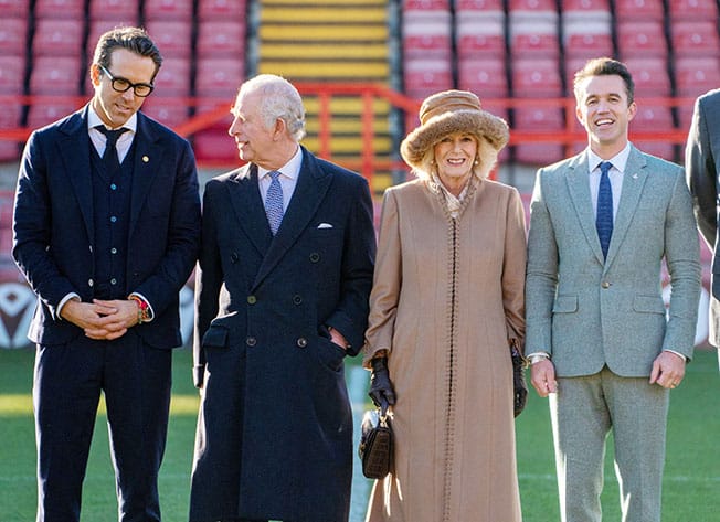 image &#8216;Wonders of Wrexham&#8217;: King meets Hollywood stars at lowly Welsh club