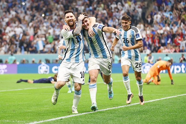 image Argentina sweep past Croatia 3-0 to reach World Cup final