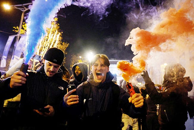 image Paris celebrates win after high-stakes World Cup clash with Morocco