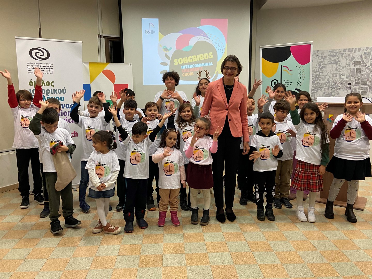 image Bicommunal children&#8217;s choir performs for diplomat
