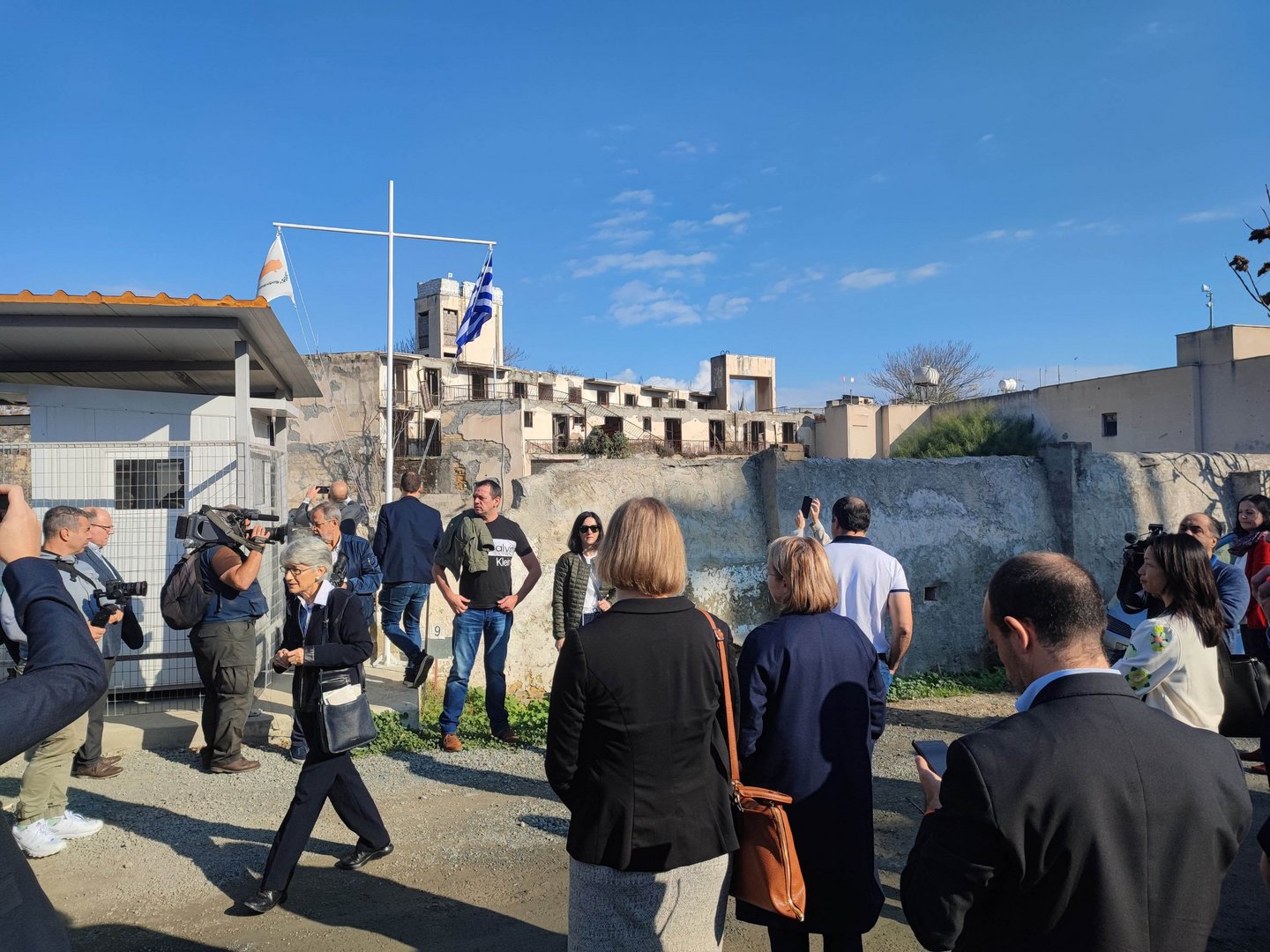 image EU officials tour Green Line, shown source of migrant flow