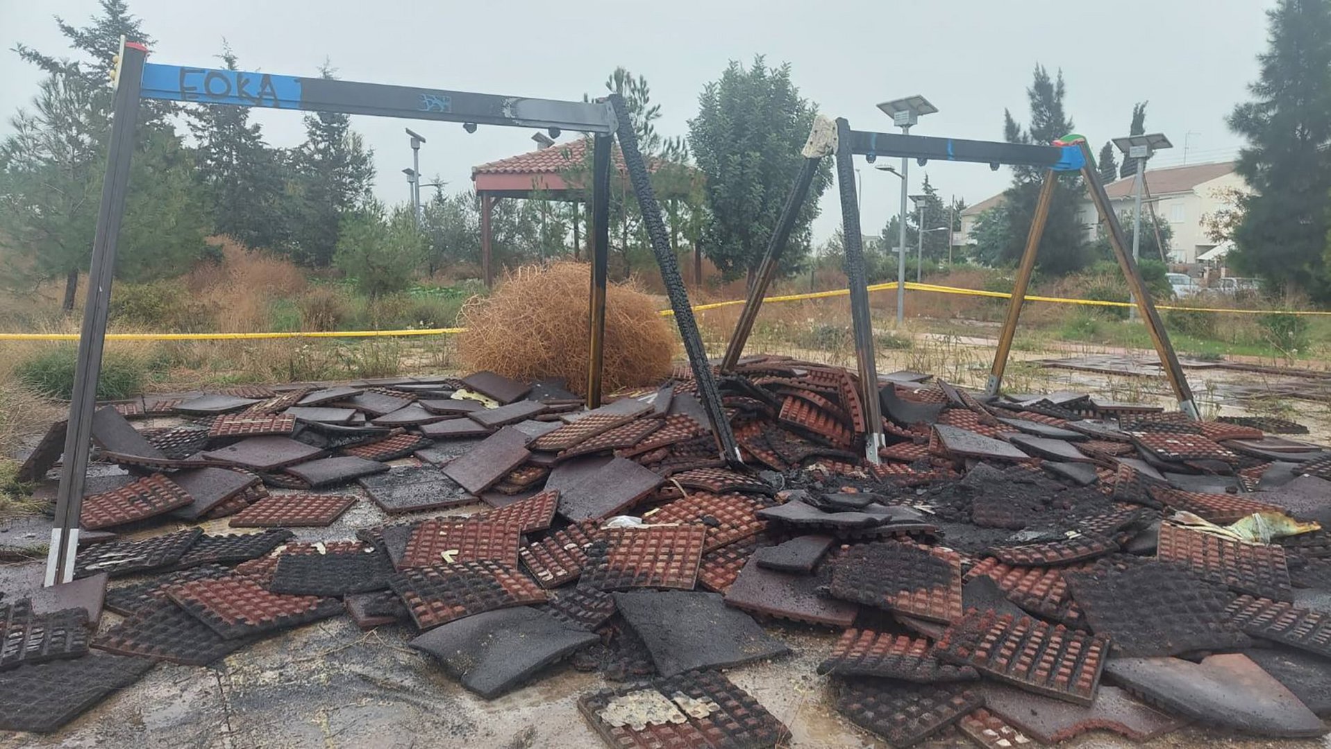 image Strovolos municipality slams vandalism at local park