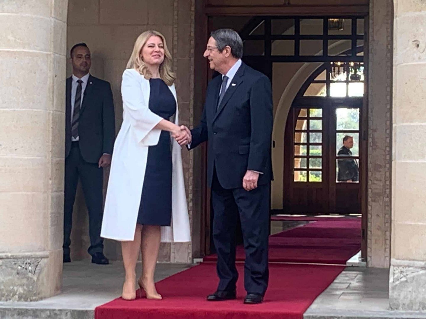 image Slovakian president on visit to Cyprus