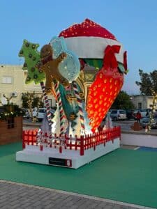 feature gina the festively decorated strawberry in dherynia