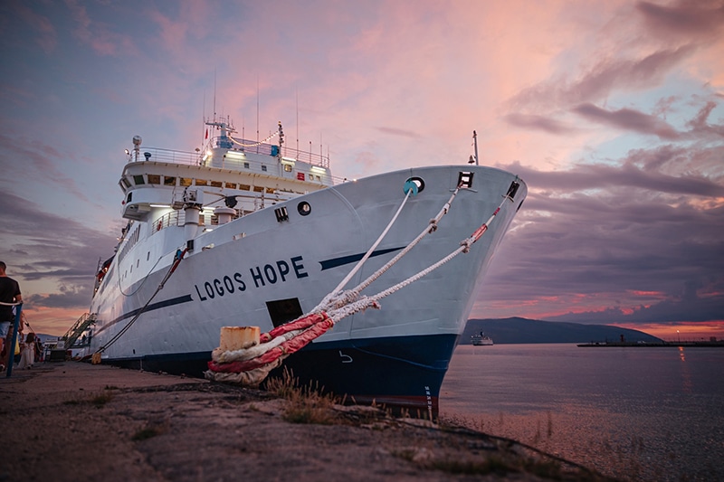 image Life on board the world’s largest floating bookfair