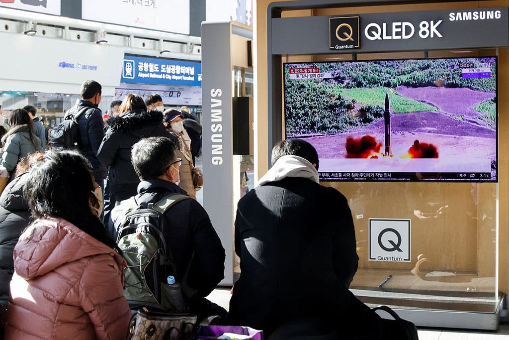 image North Korea fires two ballistic missiles, escalating tensions, says South Korea