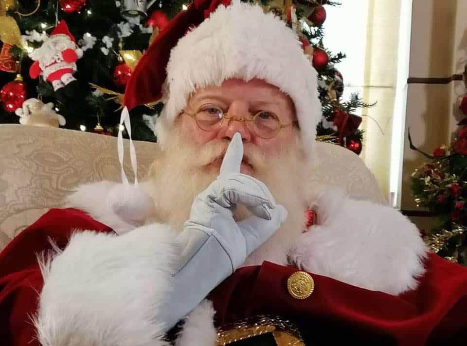image Exuberant expat is a not-so-secret Santa