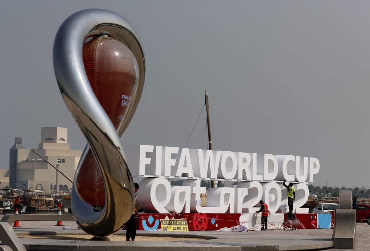 image Qatar probing death of a worker at World Cup training site
