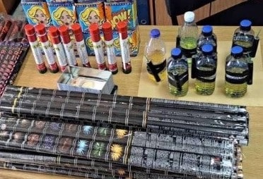 image Stash of flares, Molotovs and fireworks found at Ypsonas home, one arrest