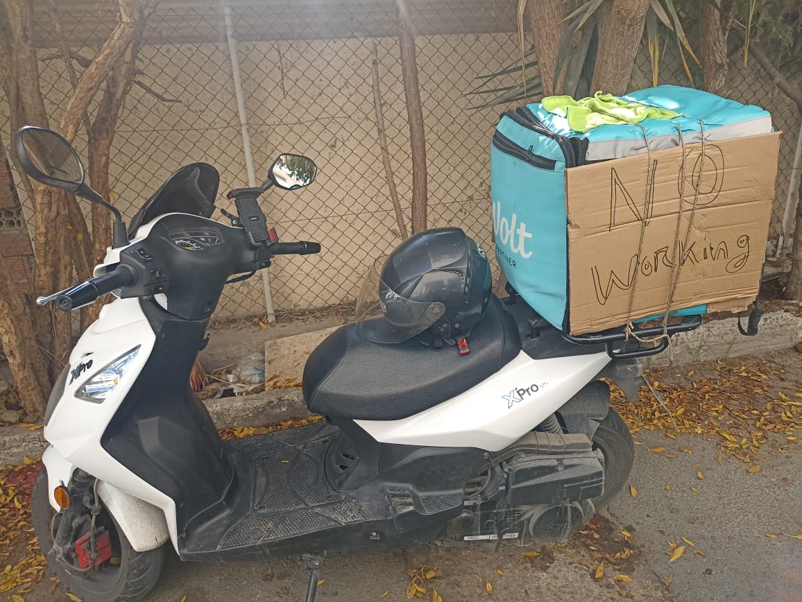 image Larnaca Wolt drivers joint Limassol and Nicosia strike (Update 2)