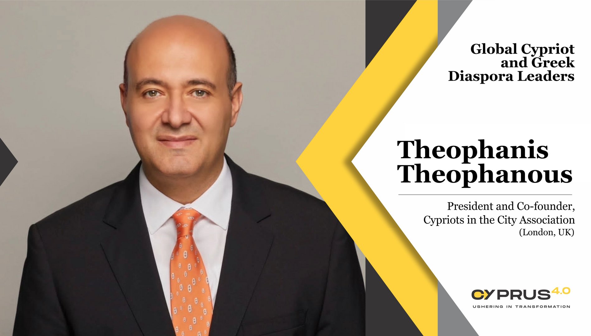 image Theophanis Theophanous: President and Co-founder, Cypriots in the City Association (London, UK)