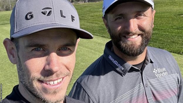 image Bale is so good at golf it&#8217;s not fair, says Rahm