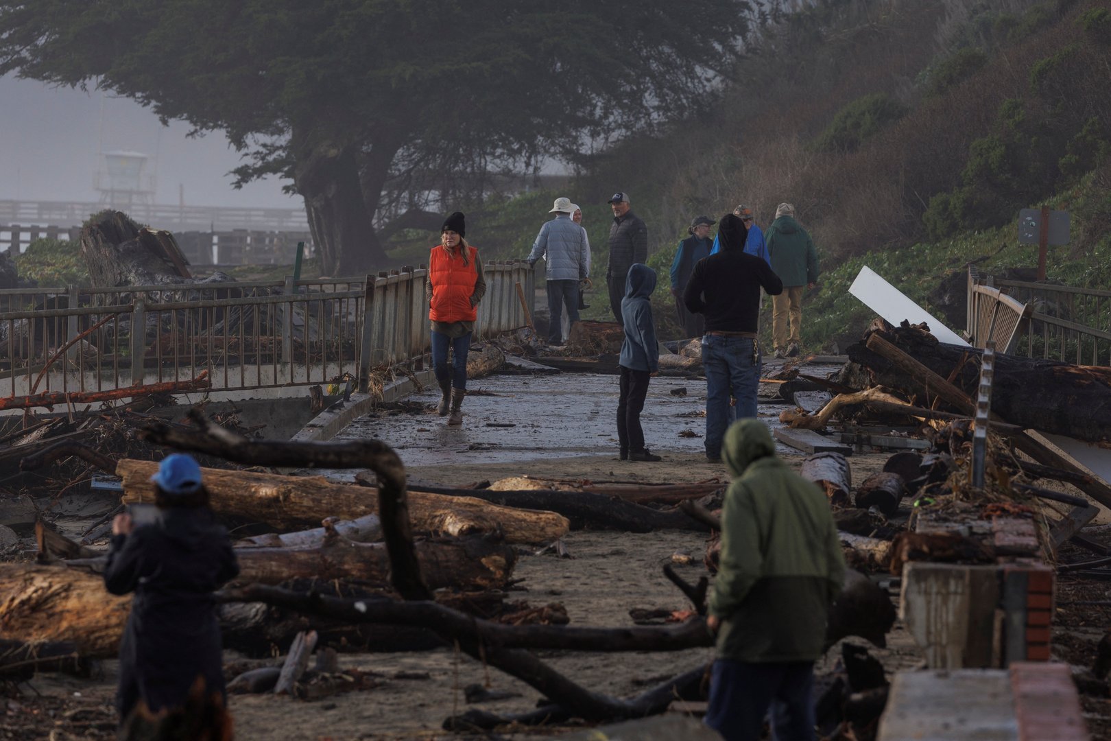 image High winds, torrential rains lash California, killing at least two
