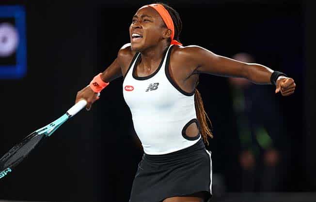 image Gauff outshines Raducanu to win battle of the prodigies