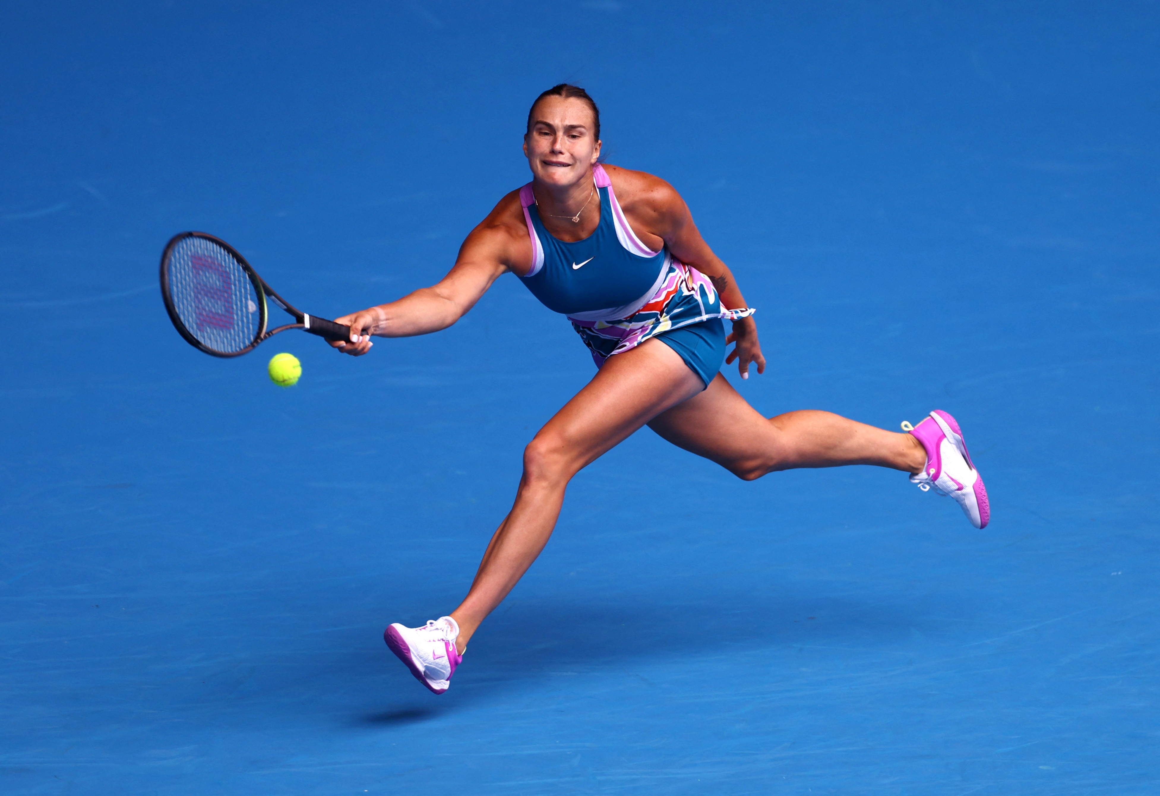 image Sabalenka rolls on at Australian Open, Volynets delivers upset