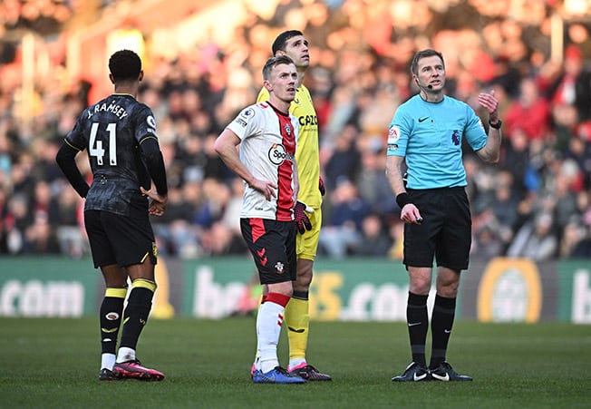 image Drone halts play at Southampton v Villa match
