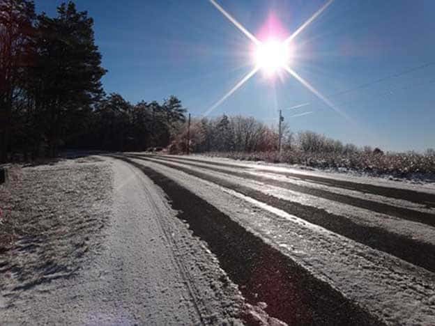 image Police warn of icy road conditions