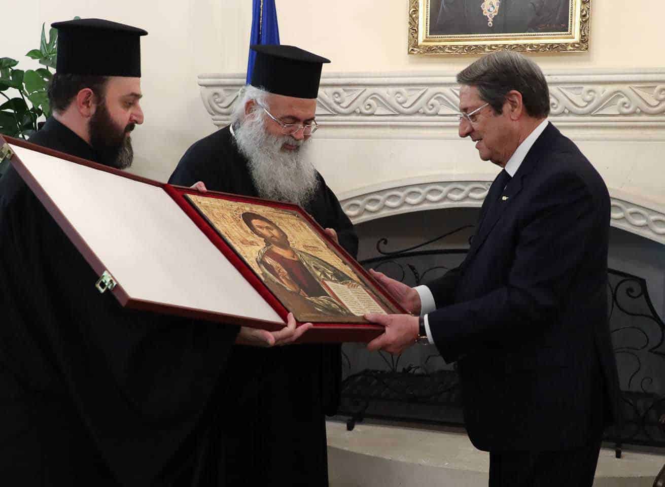 image Anastasiades wishes new archbishop a successful stewardship