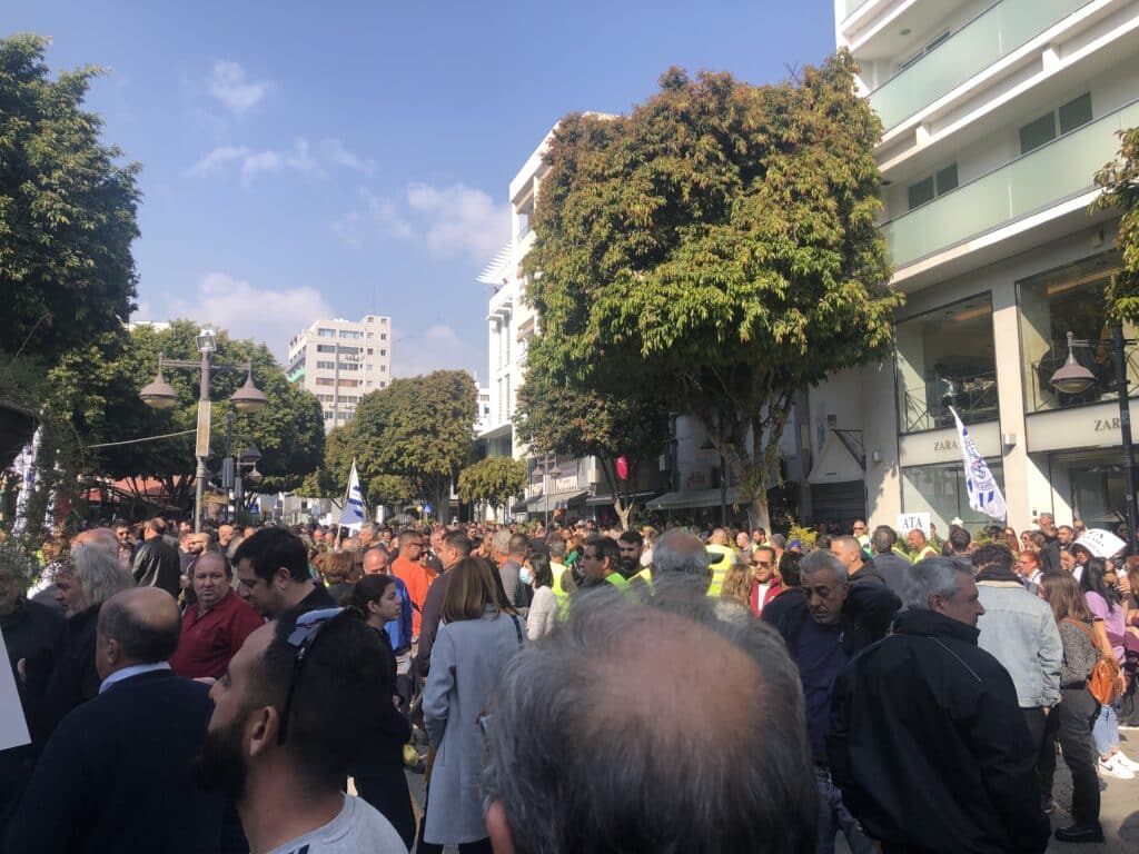 the strike in limassol
