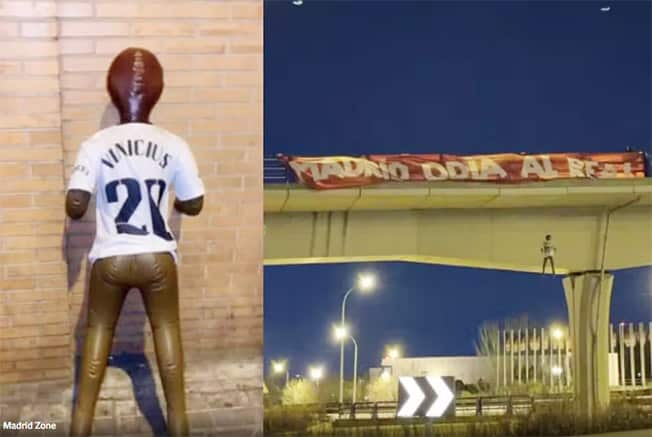 image Vinicius Jr effigy prompts condemnation in Spain