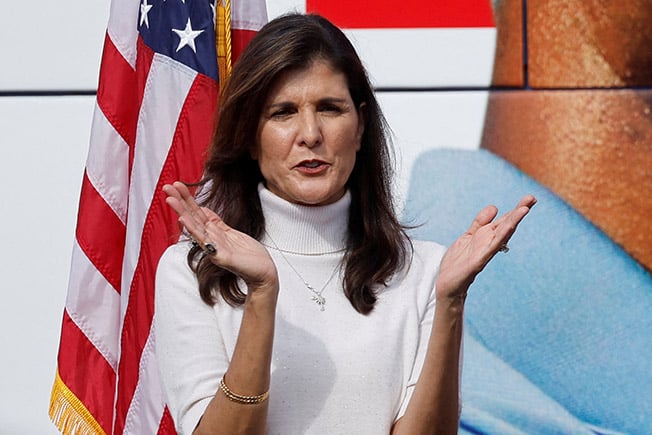 image Nikki Haley, once Trump&#8217;s UN ambassador, to take him on