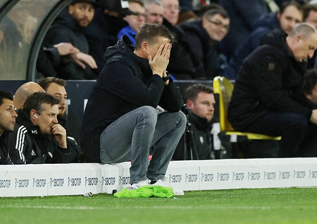 image Leeds sack manager Jesse Marsch