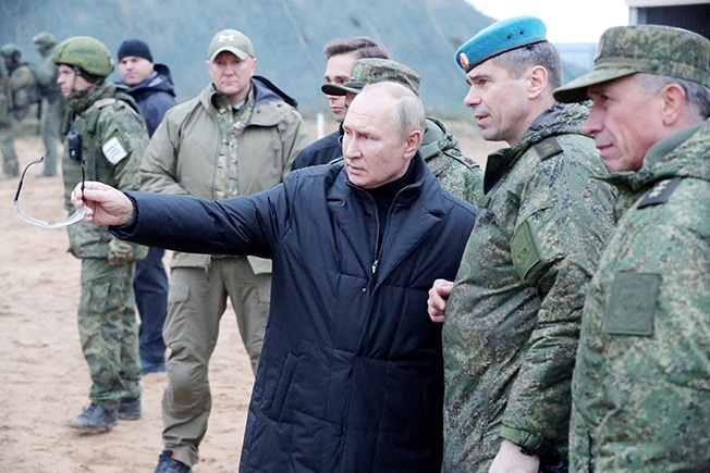 image Putin, secure in power, sets stage for long and draining war