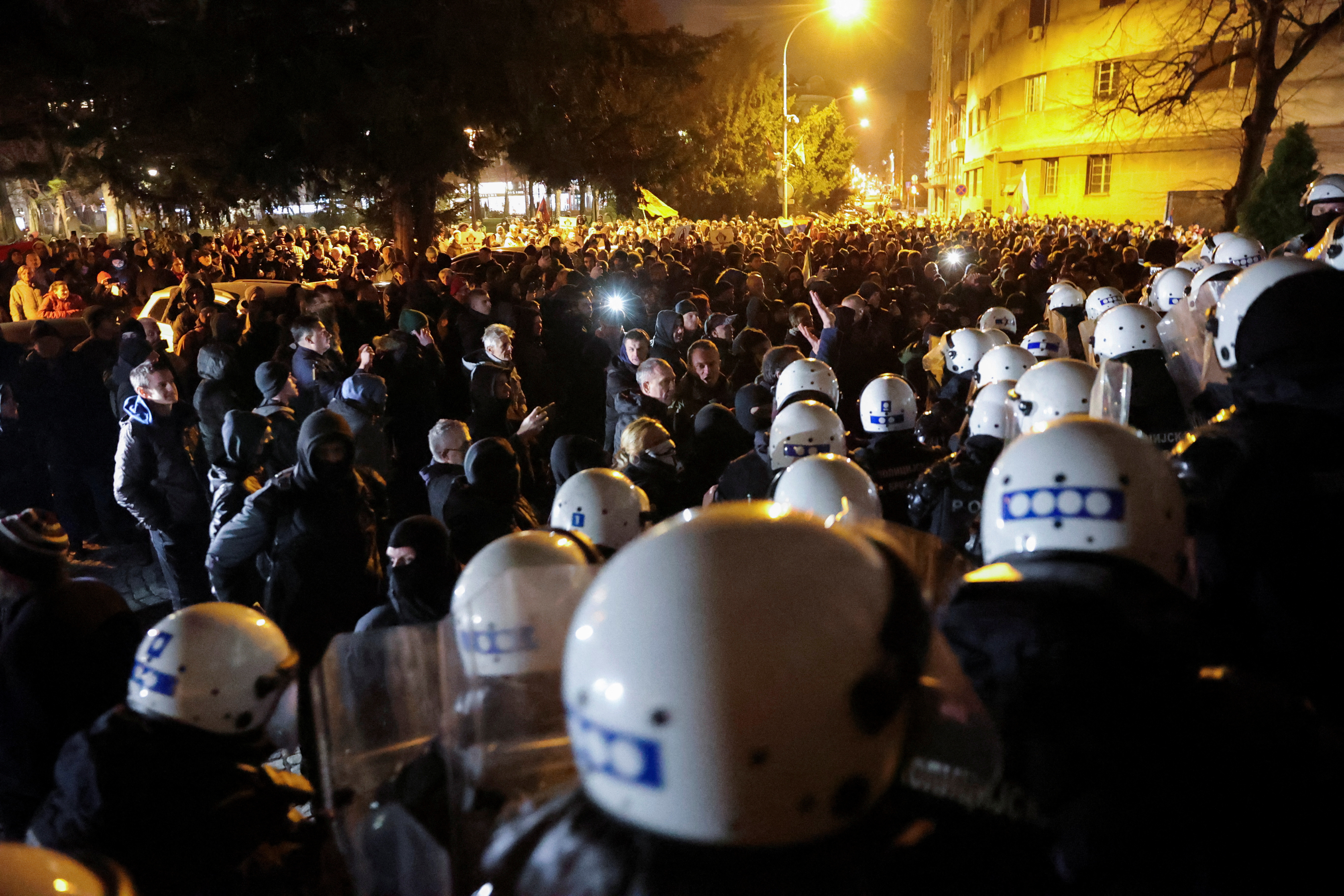image Serbia arrests three after nationalist calls for riots over Kosovo plan