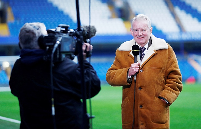 image Legendary commentator John Motson dies aged 77