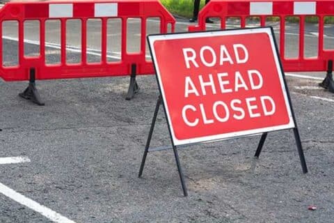 image Multiple road closures on highways