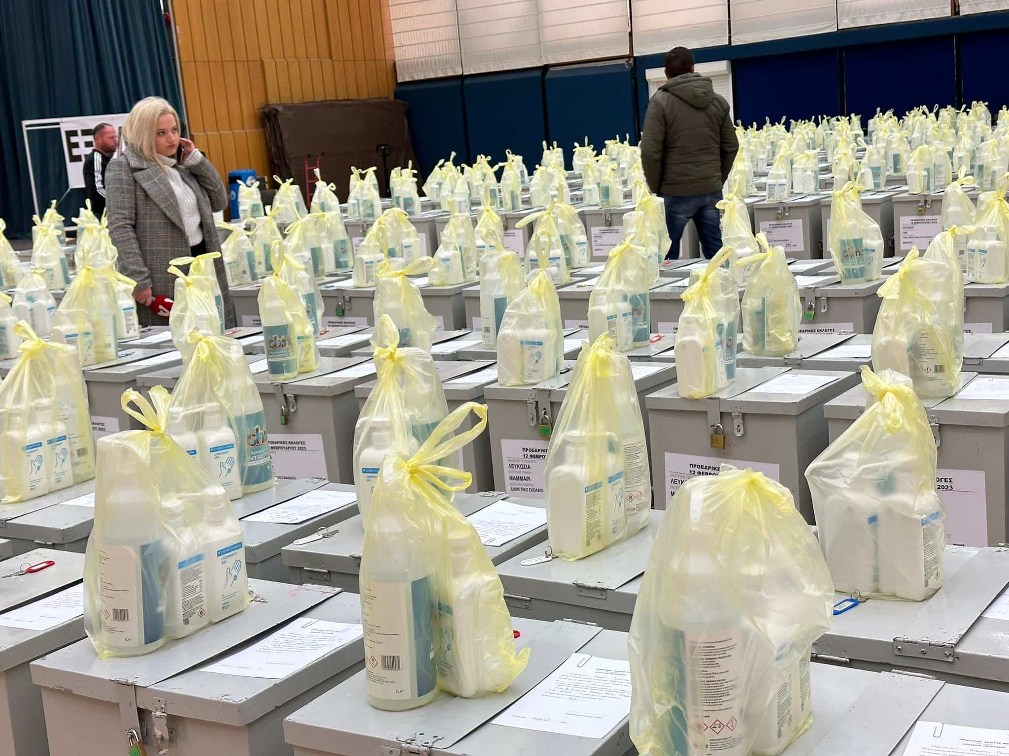 image Ballot boxes for Sunday’s election collected