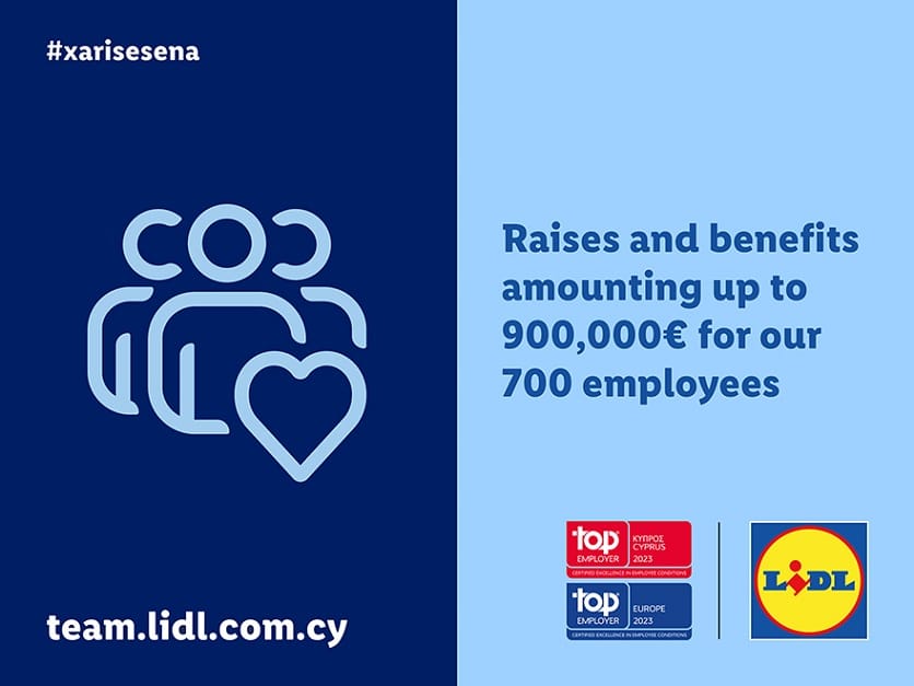 image Lidl Cyprus to give €900K in raises, benefits to 700 workers