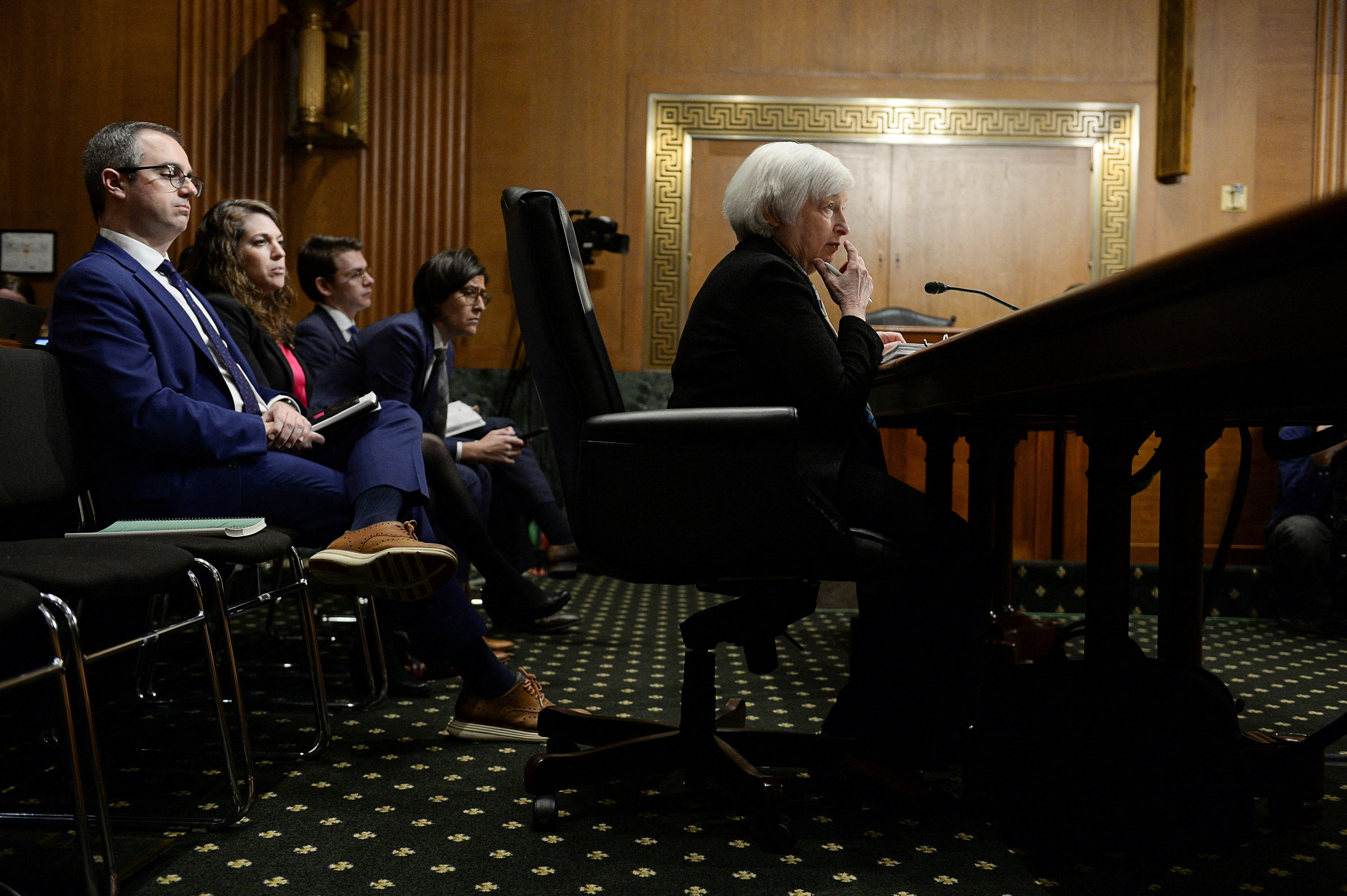 image US banking system sound but not all deposits guaranteed, Yellen says