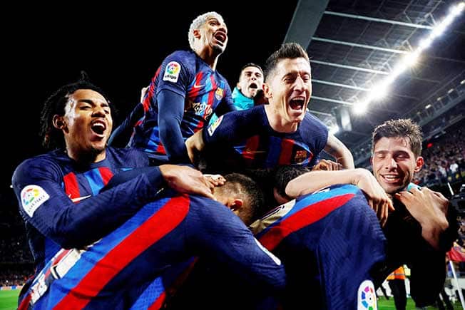 image Barca score late winner to beat Real in Clasico
