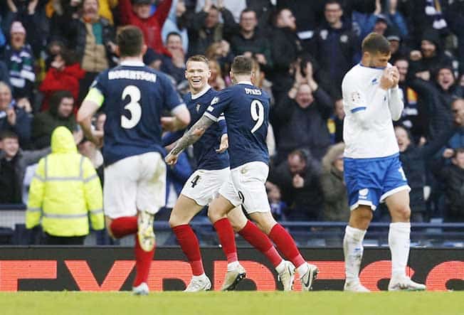 image Cyprus beaten 3-0 by Scotland in Euro qualifier