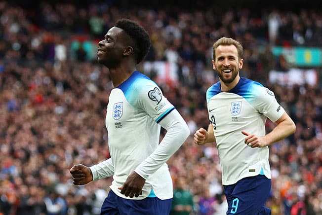 image Kane and Saka on target as England ease past Ukraine