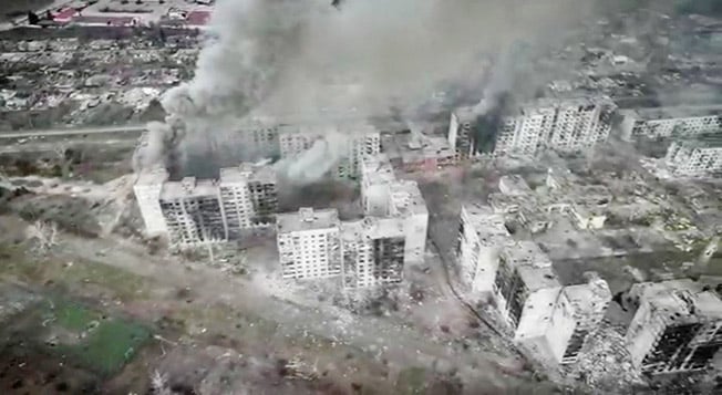 image Russia&#8217;s Wagner chief says battle for Bakhmut has damaged his forces