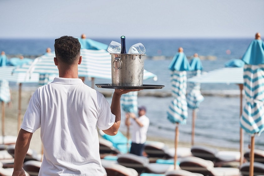 parklane limassol restaurants nammos beach service lr