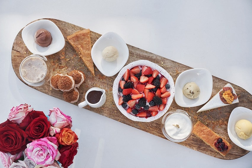 parklane limassol restaurants nammos dessert platter lr