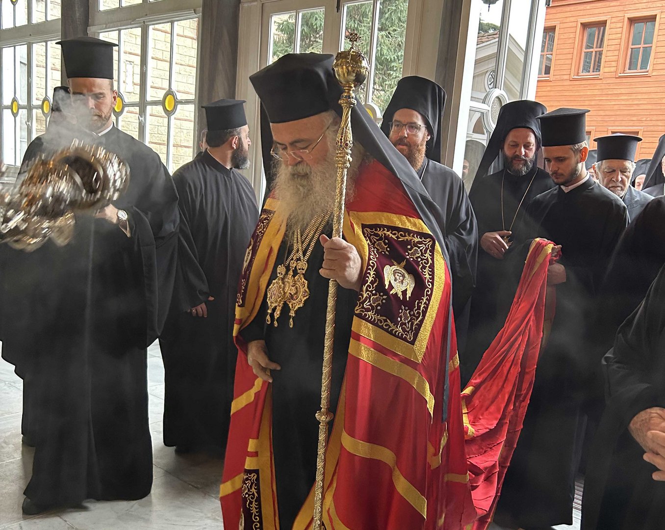 image Archbishop Georgios visits Patriarch Bartholomew